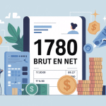 Illustration fiche de paie 1780 brut en net