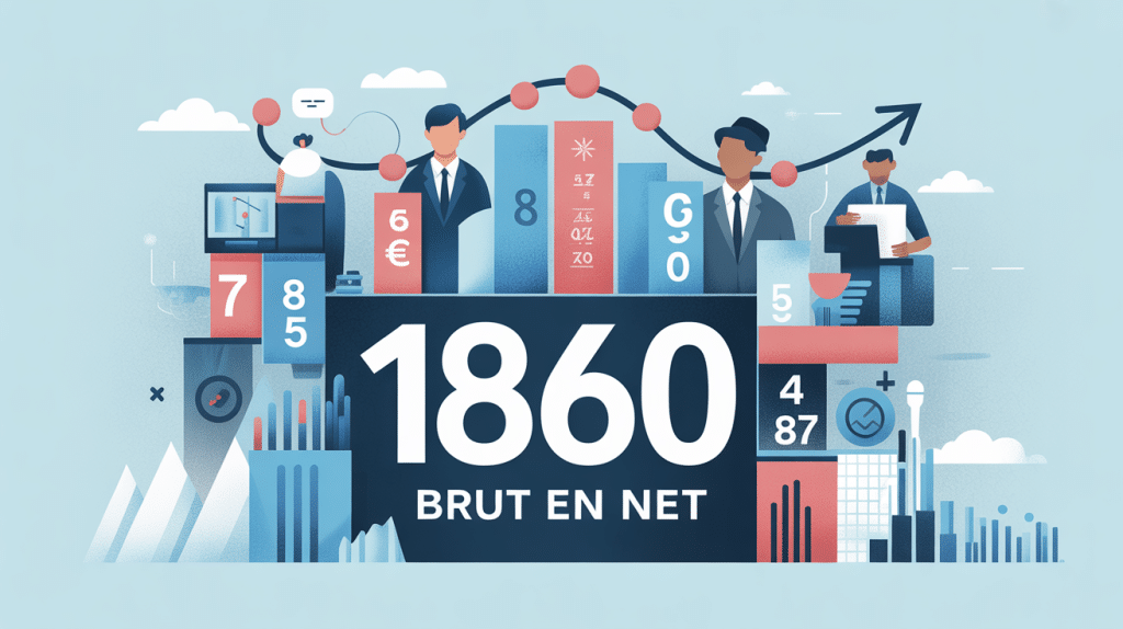 1860 brut en net illustration graphique métiers