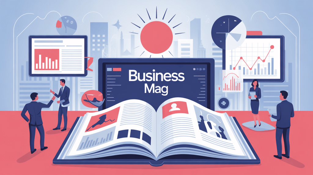 business mag en ligne illustrant la veille économique