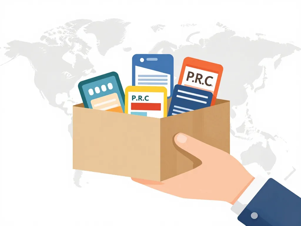 illustration origine produit made en p.r.c