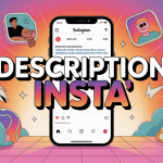 illustration moderne description insta smartphone