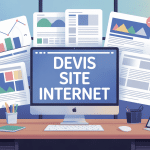 illustration devis site internet bureau moderne