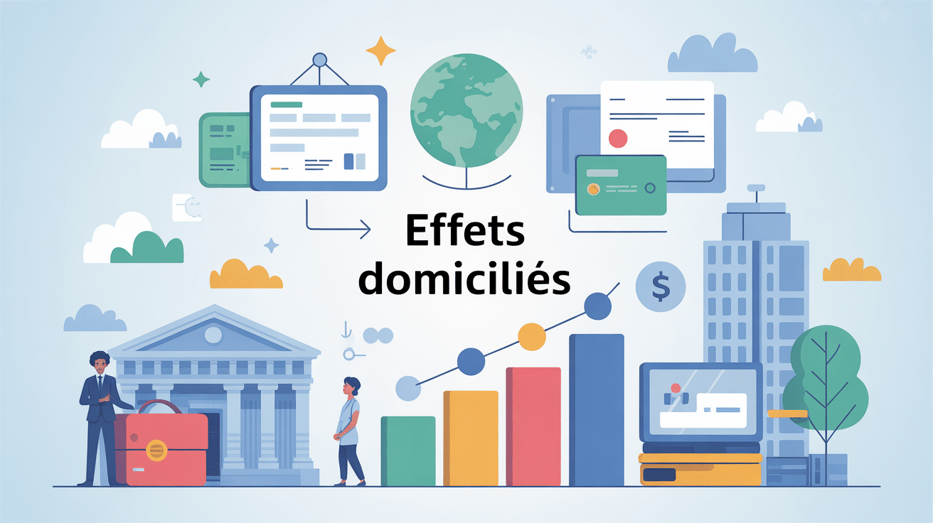 effets domiciliés, interconnexion acteurs bancaires et professionnels