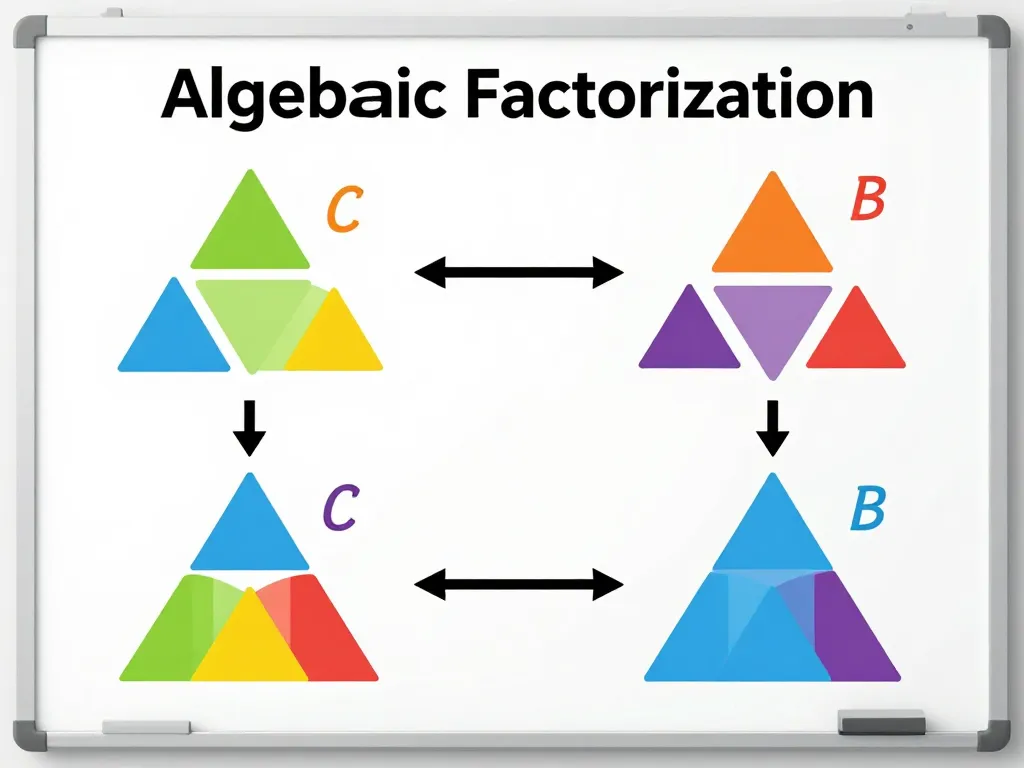diagramme visuel méthodes exercice factorisation