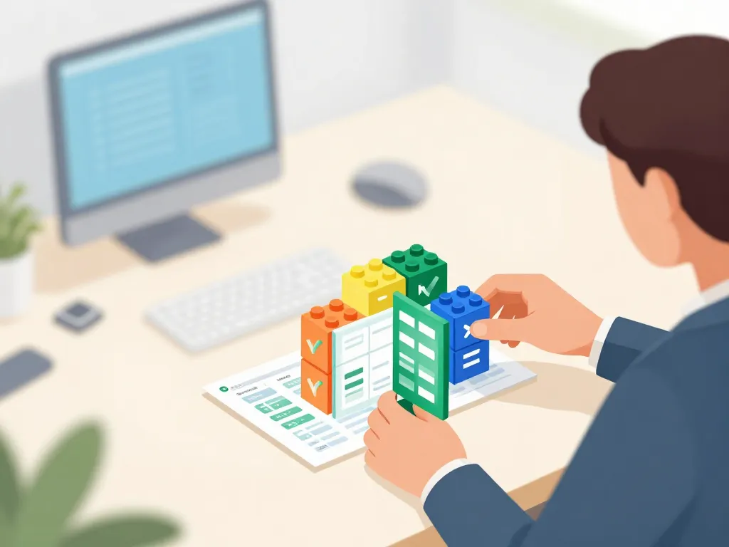 gestion de stock sur excel illustration création modèle