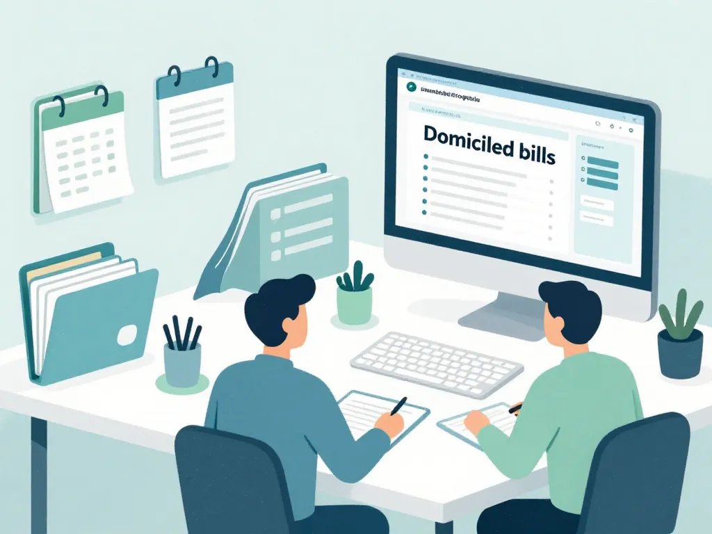 effets domiciliés organisation interne management