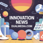 innovation news dualmedia.com illustration veille digitale moderne