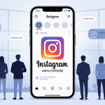 illustration instagrame sans compte smartphone ambiance sécurisée