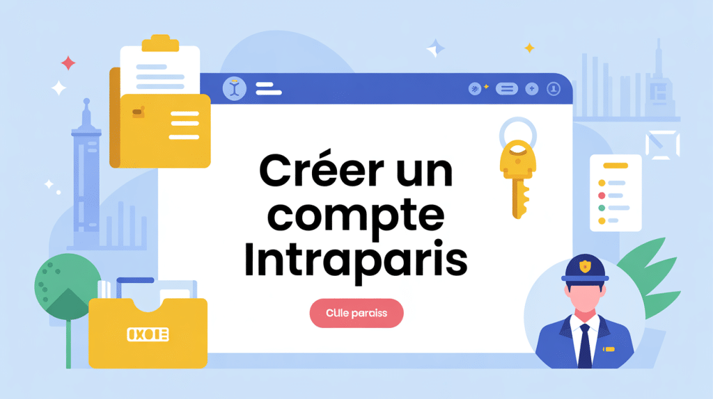 intraparis créer un compte visuel agents ville de Paris