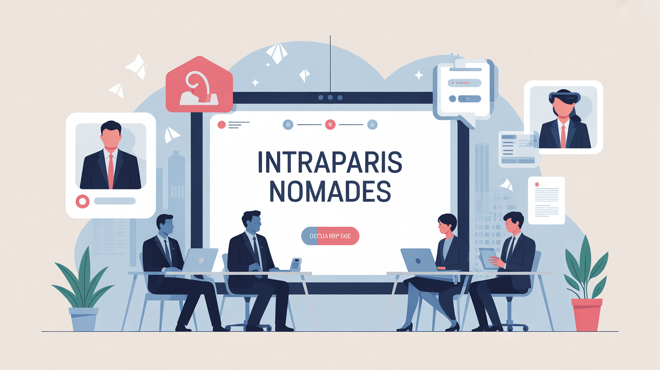 intraparis nomades illustration portail sécurisé agents