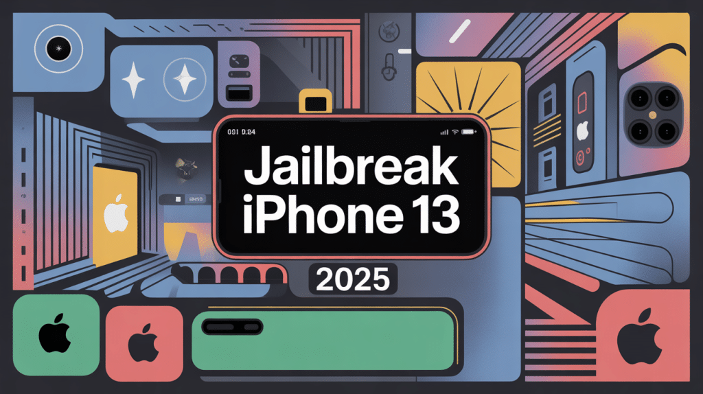 illustration jailbreak iphone 13 personnalisable sécurisée high tech