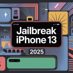 illustration jailbreak iphone 13 personnalisable sécurisée high tech