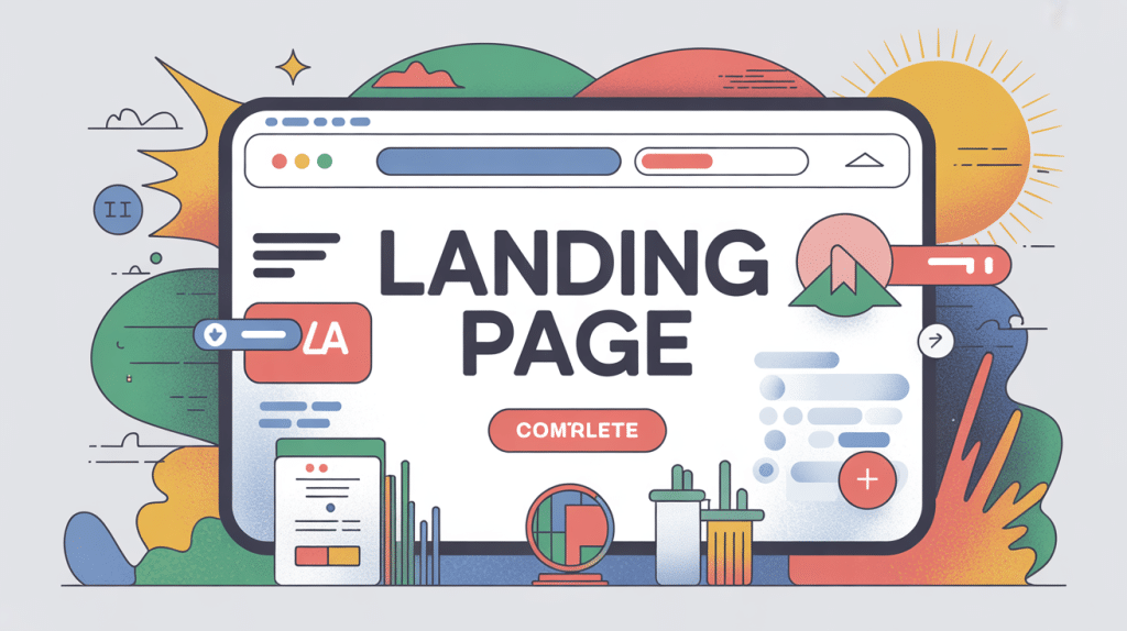 landing page c'est quoi illustration conversion moderne