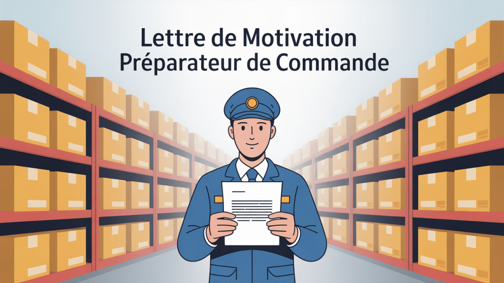 illustration lettre de motivation preparateur de commande entrepôt