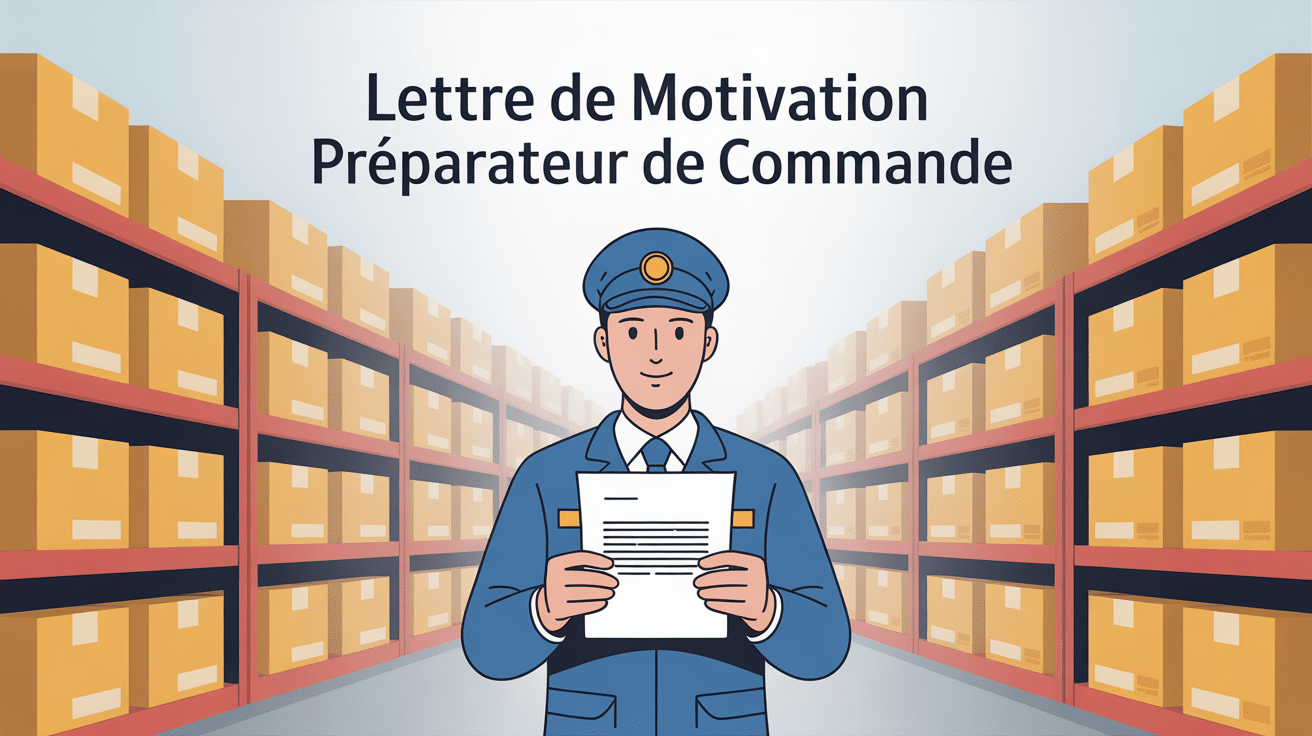 illustration lettre de motivation preparateur de commande entrepôt