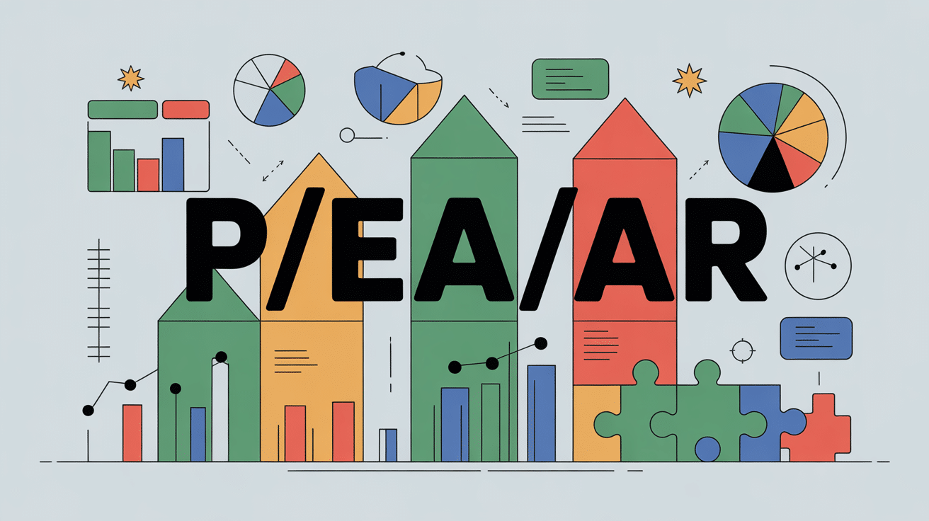 illustration p/e/a/r avec ratios financiers