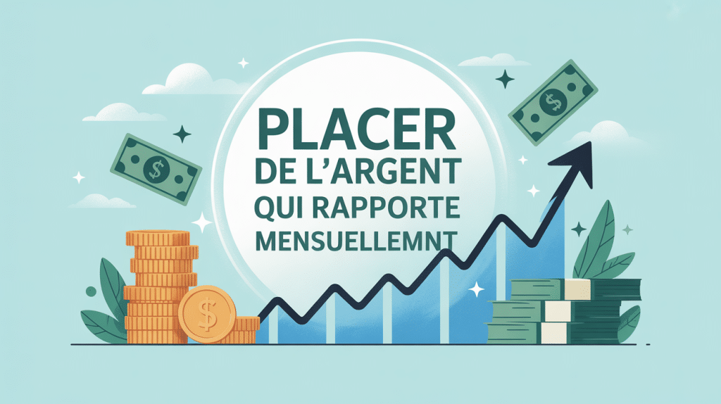 illustration thème placer de l'argent qui rapporte mensuellement