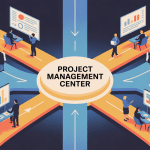 centre project management center illustration moderne