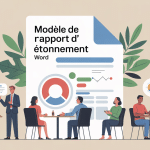 rapport d'étonnement modèle word gratuit stylisé en entreprise