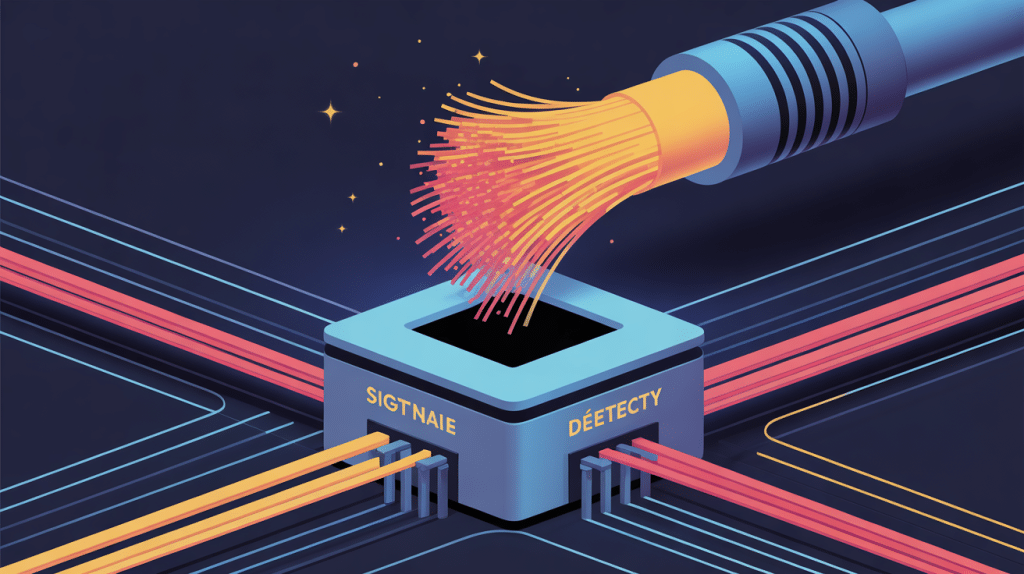 illustration box fibre signal ftth détecté