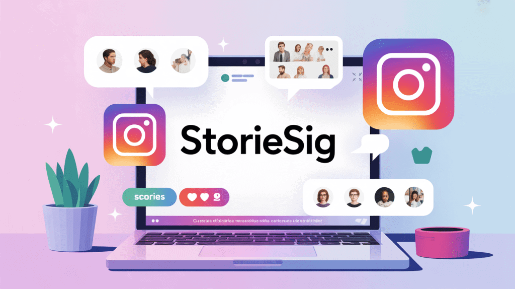 storiesig service consultation stories instagram laptop