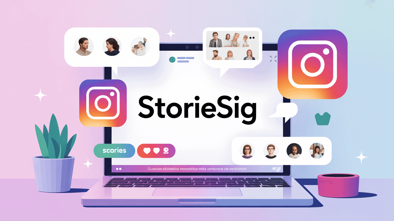 storiesig service consultation stories instagram laptop