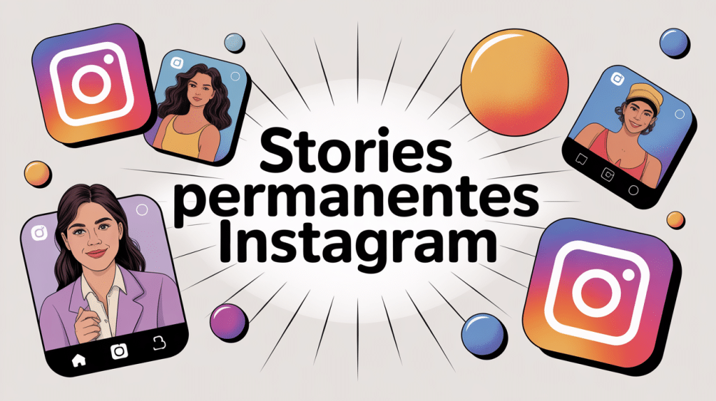illustration story permanente Instagram vitrine profil