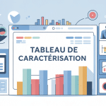 illustration tableau de caractérisation flat design