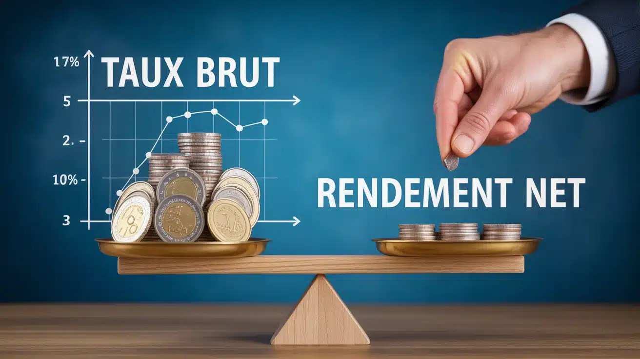 convertir taux brut en net épargne balance pièces