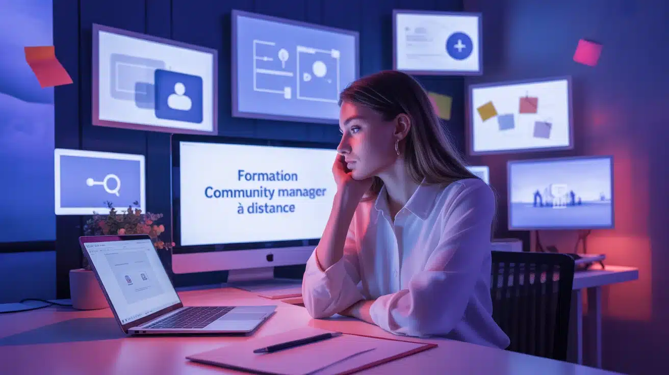 formation a distance community manager illustration