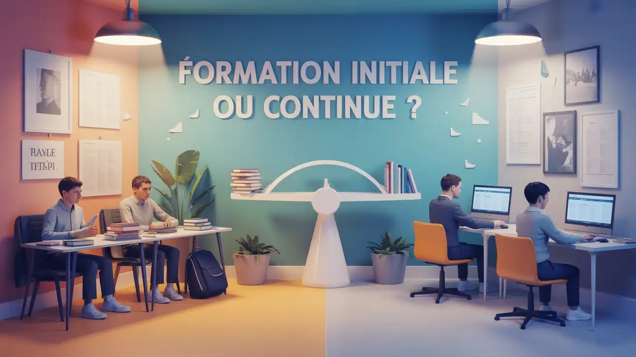 Illustration formation initiale et continue, étudiants et adultes