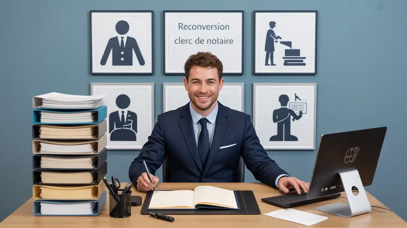 Reconversion clerc de notaire, formation et évolution professionnelle