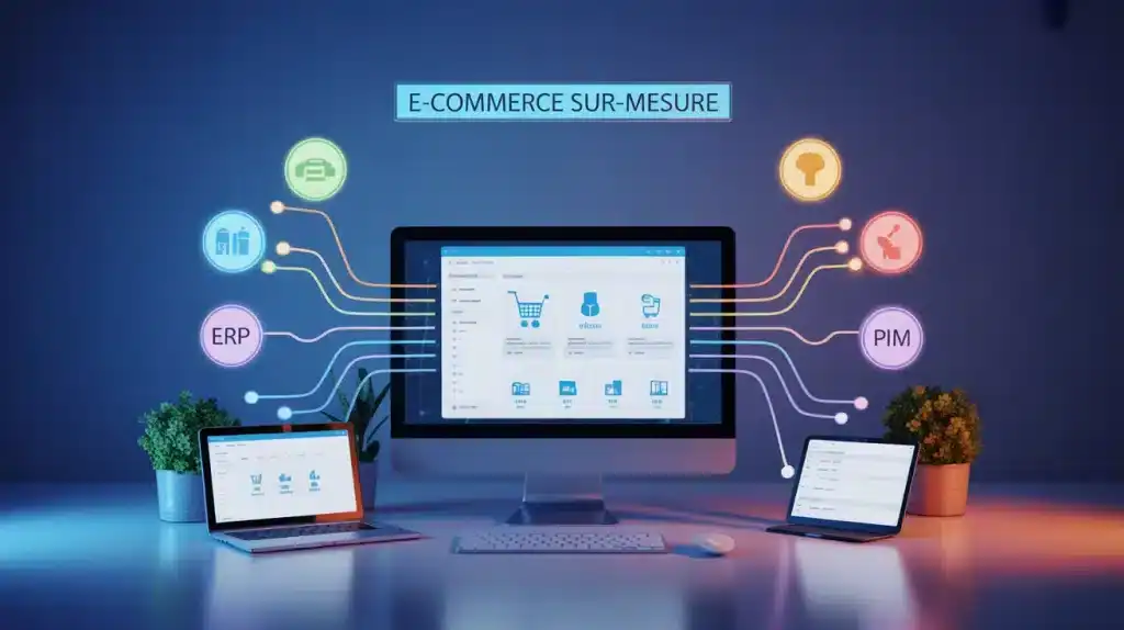 site e commerce sur mesure intégration ERP PIM logistique