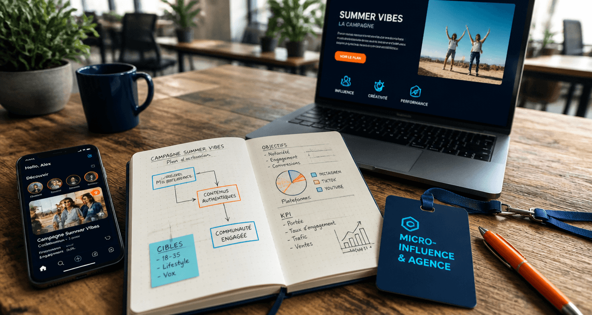 agence micro influenceur table coworking