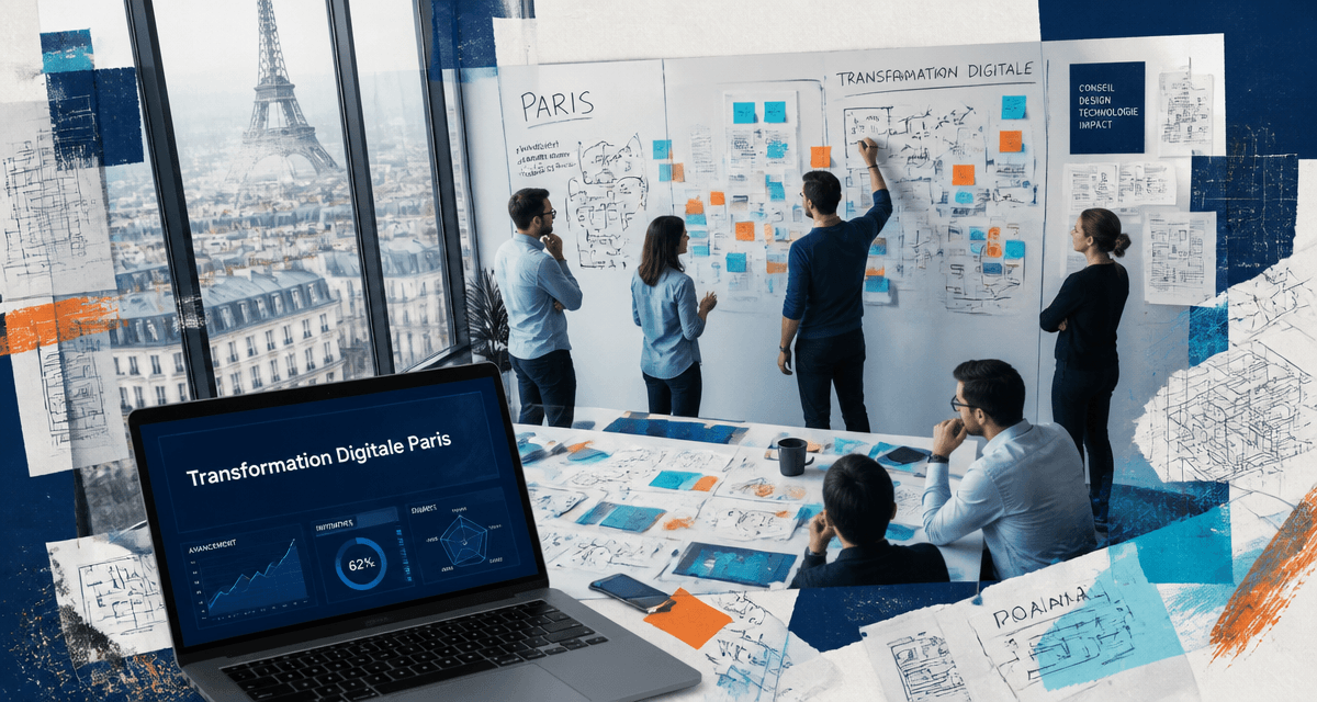 agence transformation digitale paris consultants open space