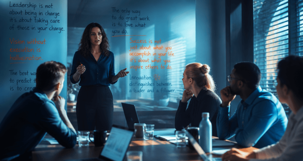 citation leadership manager équipe réunion