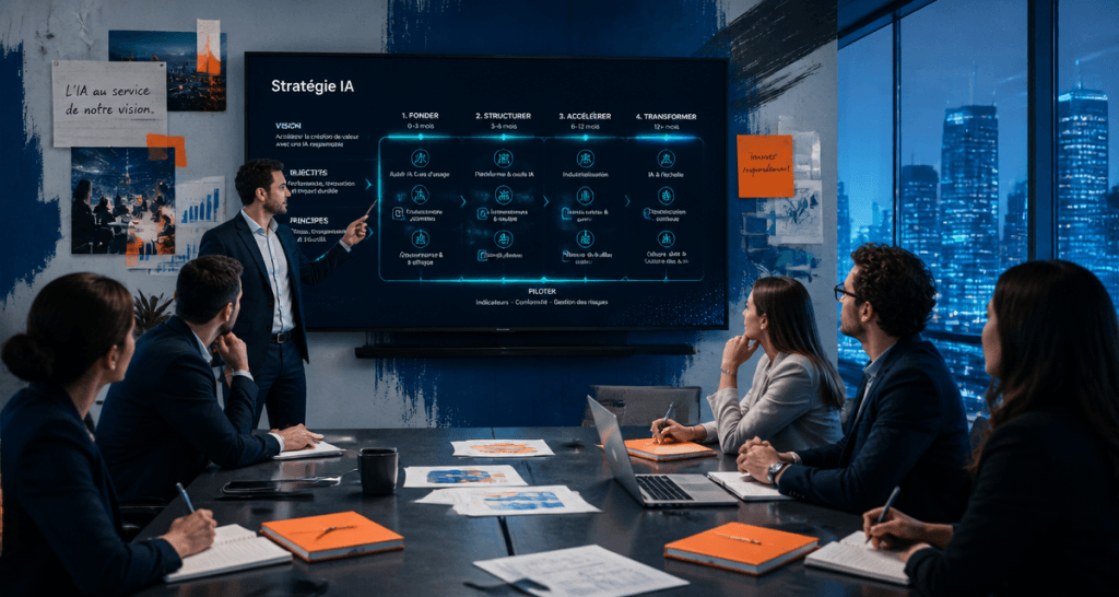 Conseil en intelligence artificielle en réunion d'entreprise