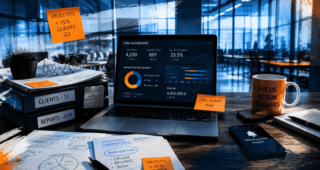 crm and e commerce open space tableau de bord