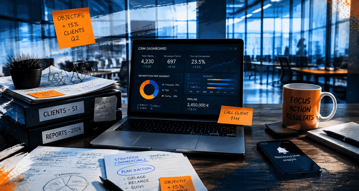 crm and e commerce open space tableau de bord