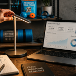 dropshipping exemple sur bureau avec ordinateur et accessoires
