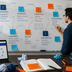 Gestion produit manager tableau post-its