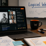 logiciel webinaire écran interface moderne