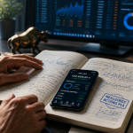 investisseur analyse meilleur action pea sur carnet et smartphone