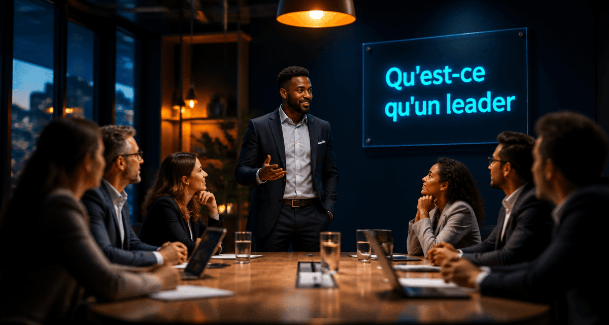 qu est ce qu un leader équipe réunion