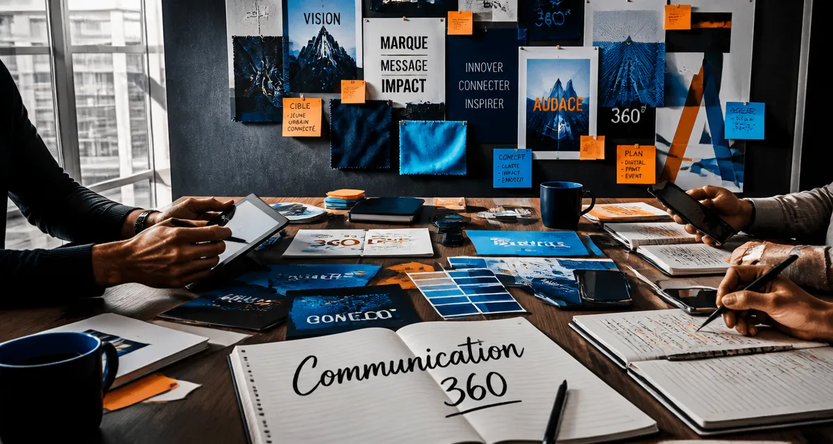 Salle de réunion agence de communication 360 moodboard