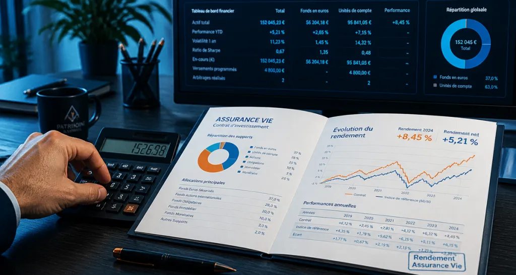 combien rapporte une assurance vie graphique rendement