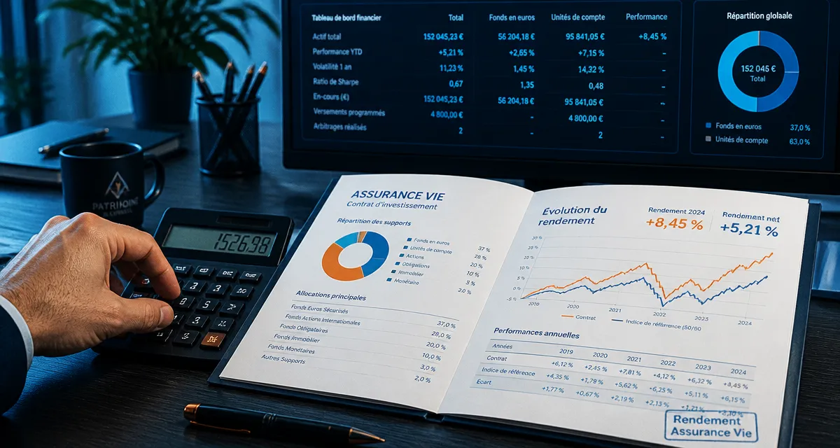 combien rapporte une assurance vie graphique rendement