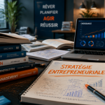 entrepreneuriat livre sur table moderne