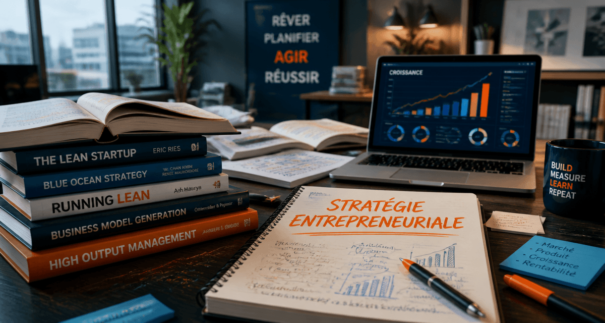 entrepreneuriat livre sur table moderne