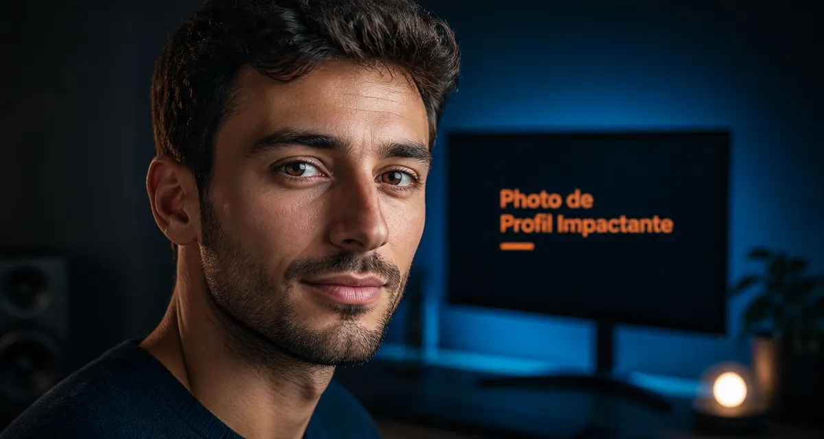 Jeune créateur pose en studio pour profil insta